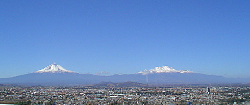 Volcanes Popocatpetl e Iztaccihuatl